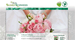 Desktop Screenshot of blumen-schneider.com